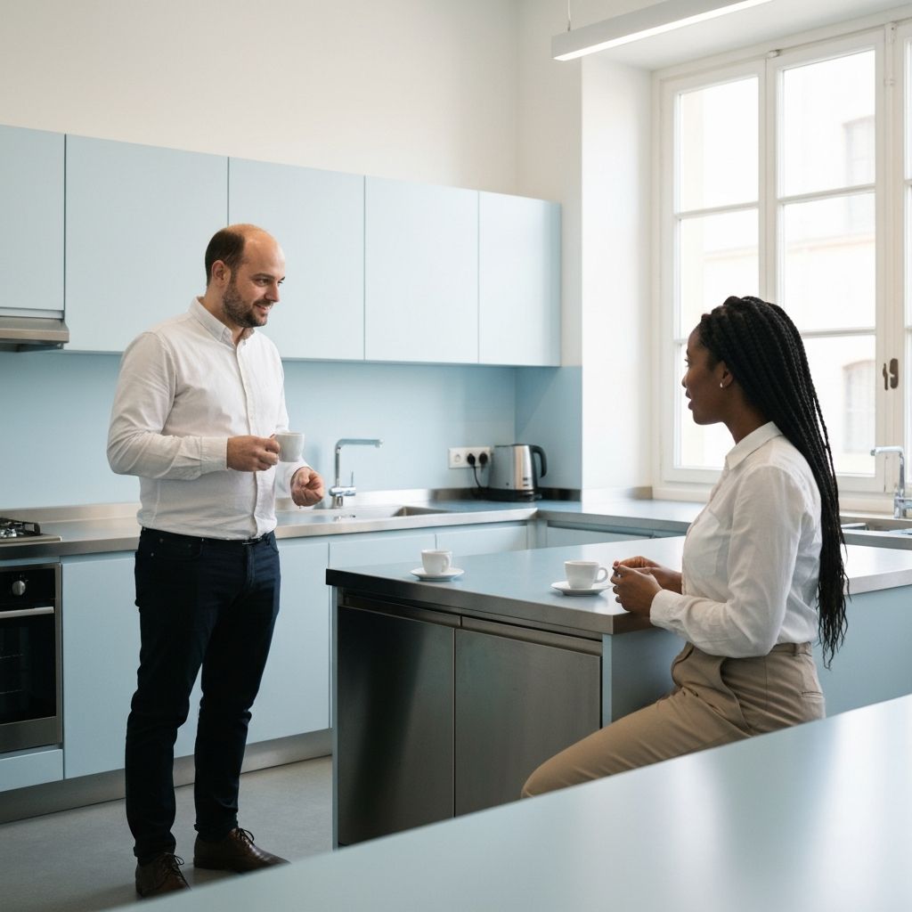 Pausa caffe in ufficio