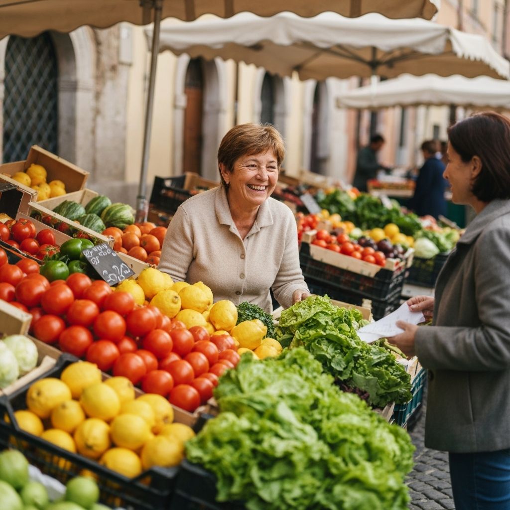 Scena al mercato